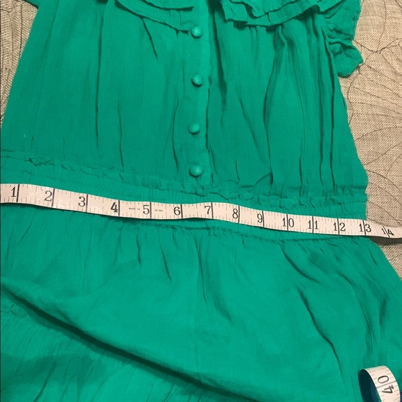 Chelsea & Violet Green Ruffled Sundress/Romper - Picture 12 of 12